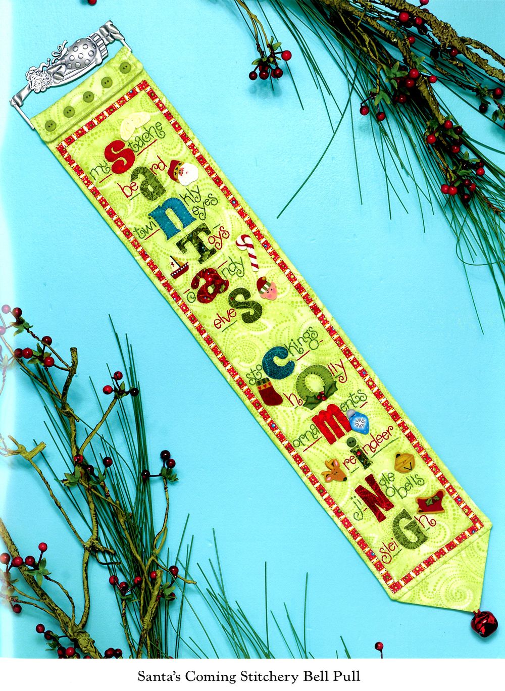 Jingle All The Way Quilt Pattern Book by Nancy Halvorsen of Art to Heart