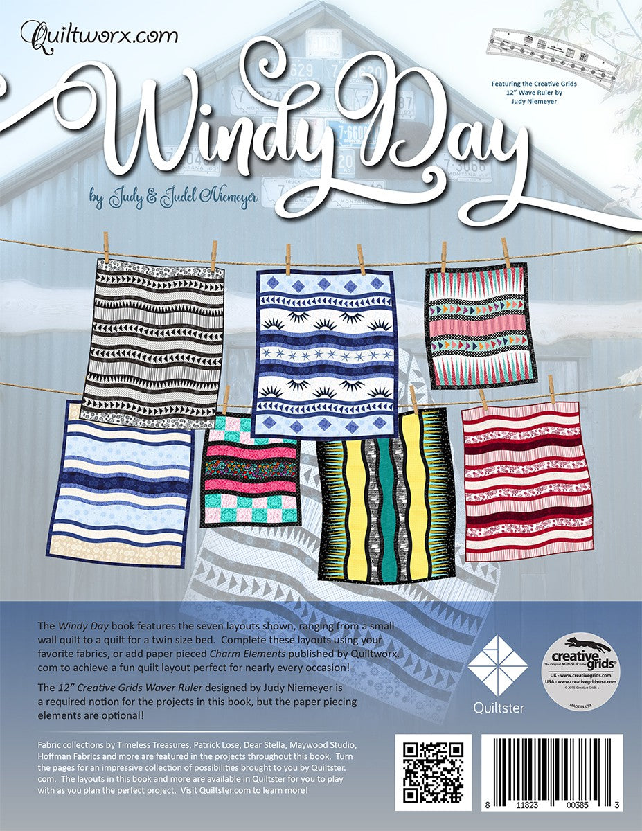 Windy Day Quilt Pattern Book by Judel Niemeyer and Judy Niemeyer of Quiltworx