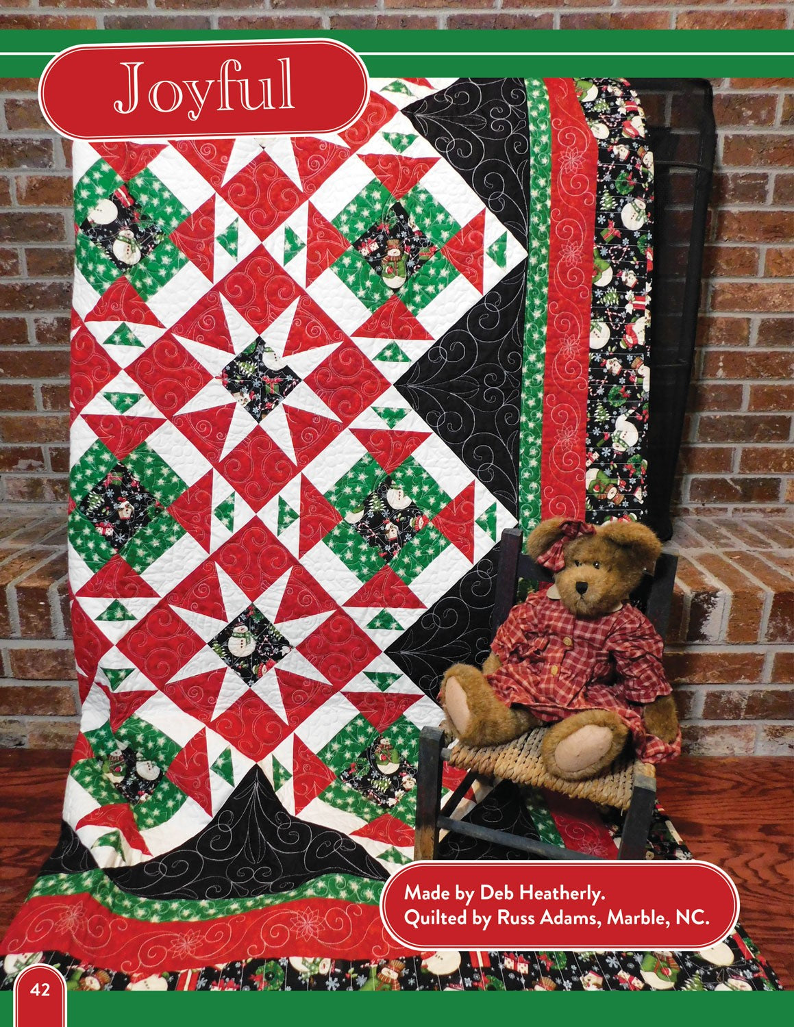 Quilted Occasions Quilt Pattern Book by Deb Heatherly of Deb's Cats N Quilts