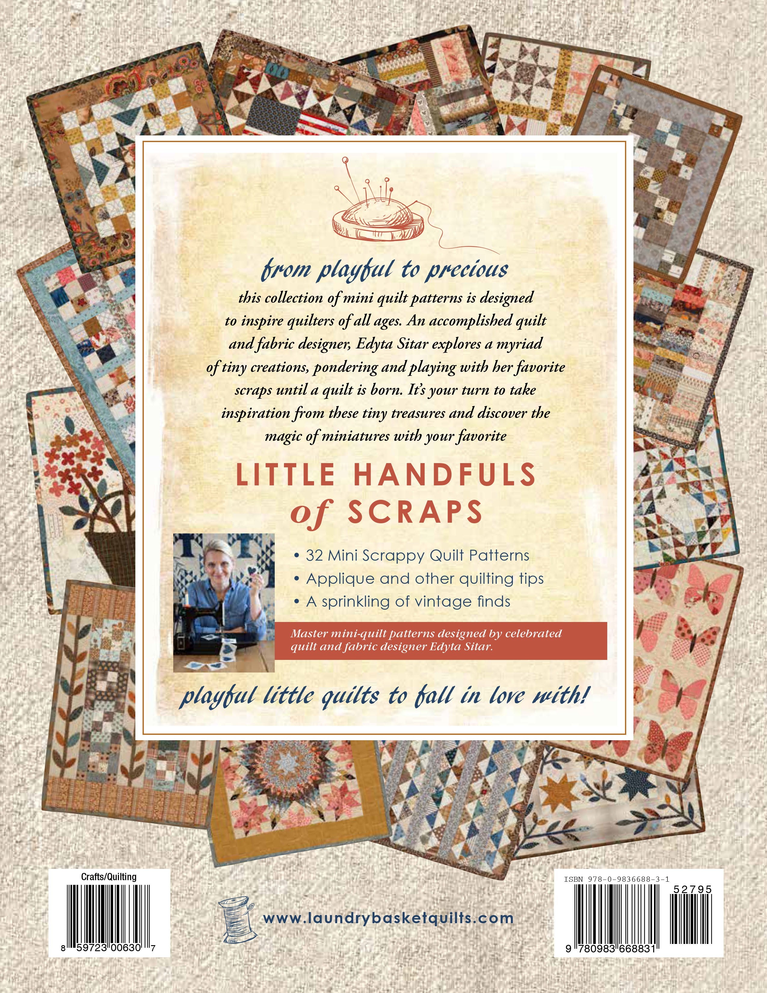 Little Handfuls Of Scraps Quilt Book by Edyta Sitar of Laundry Basket Quilts - Dings & Dents
