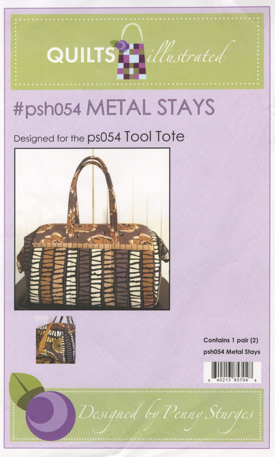Tool Tote and Boxy Tote Bag Stays by Peggy Sturges for Quiltsillustrated