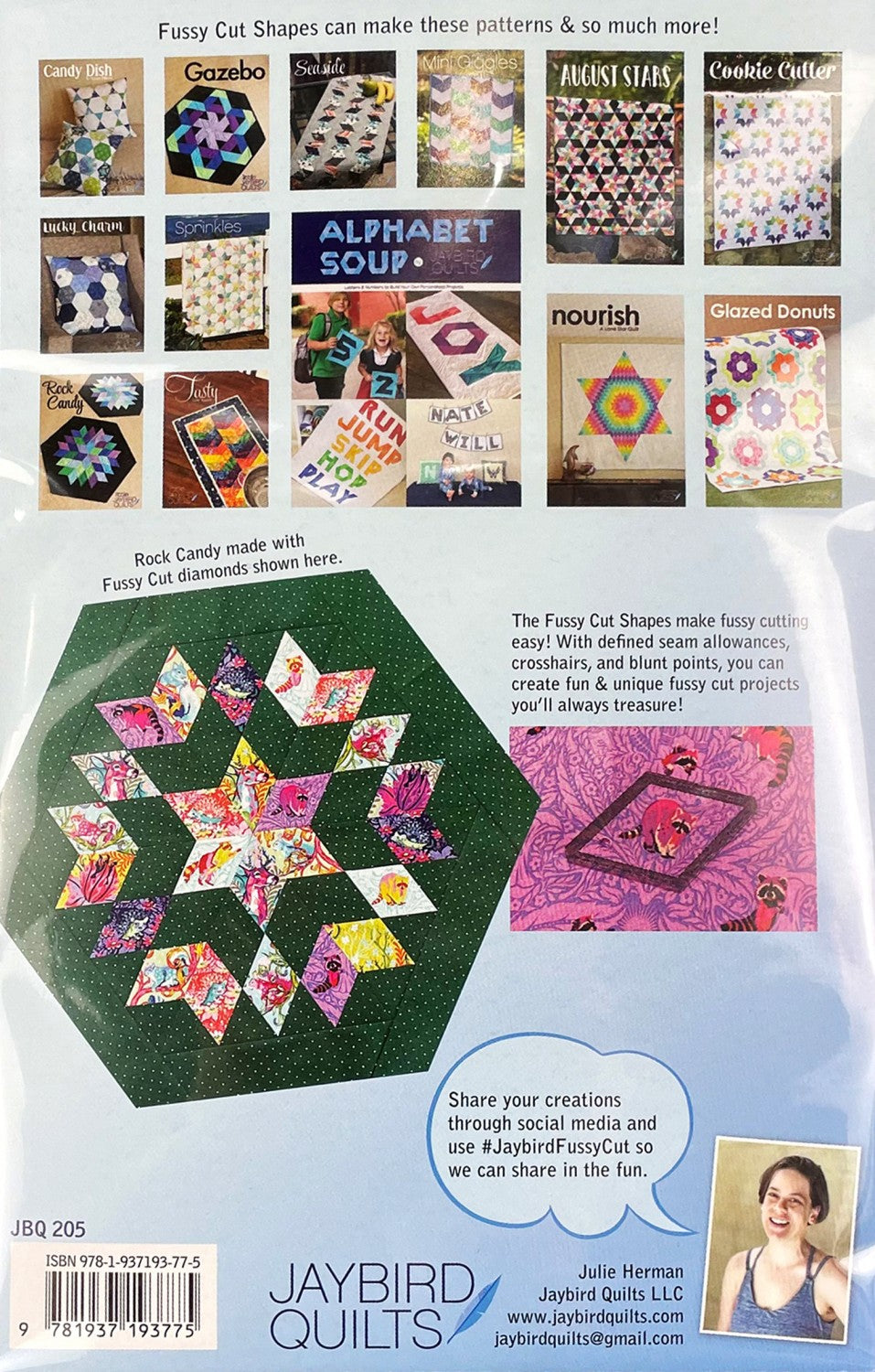 Fussy Cut Shapes Template Set by Julie Herman of Jaybird Quilts