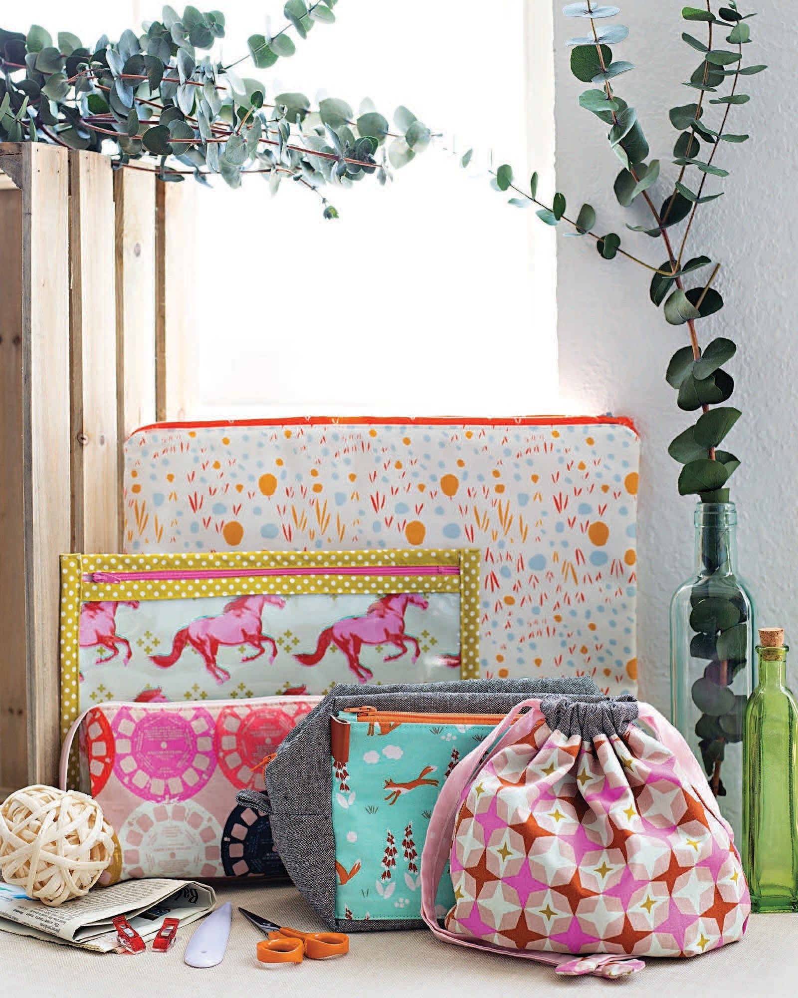 Stitched Sewing Organizers Sewing Pattern Book by Aneela Hoey for Stash Books