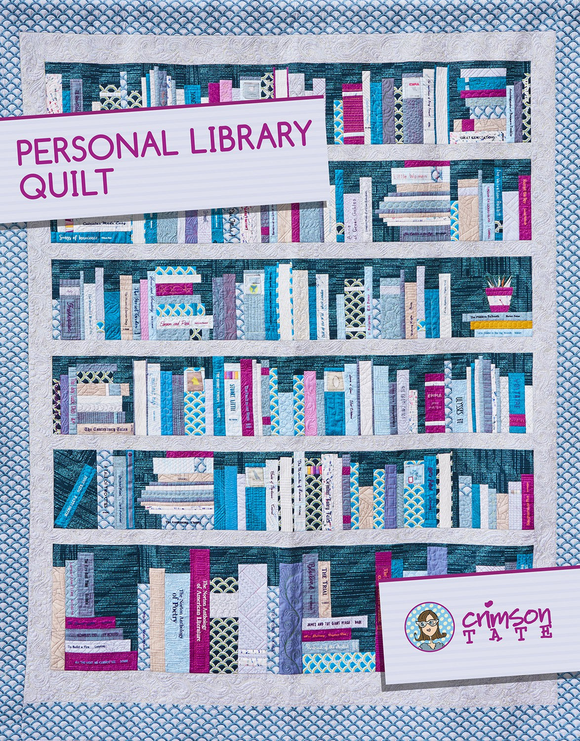 Personal Library Quilt Pattern by Heather Givans for Crimson Tate