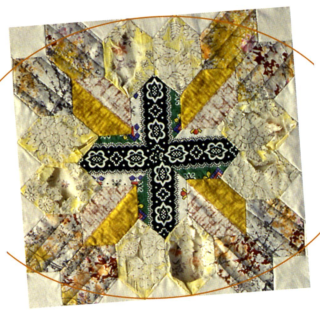 Lucy Boston Patchwork of the Crosses Quilt Book by Linda Franz of Inklingo - Dings & Dents