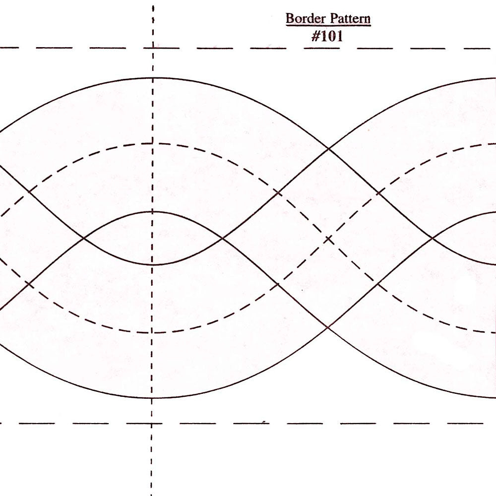 Quilt Pattern On A Roll Borders Made Easy Pattern 101 - 1.75 Inch And 3 Inch By 26 Feet