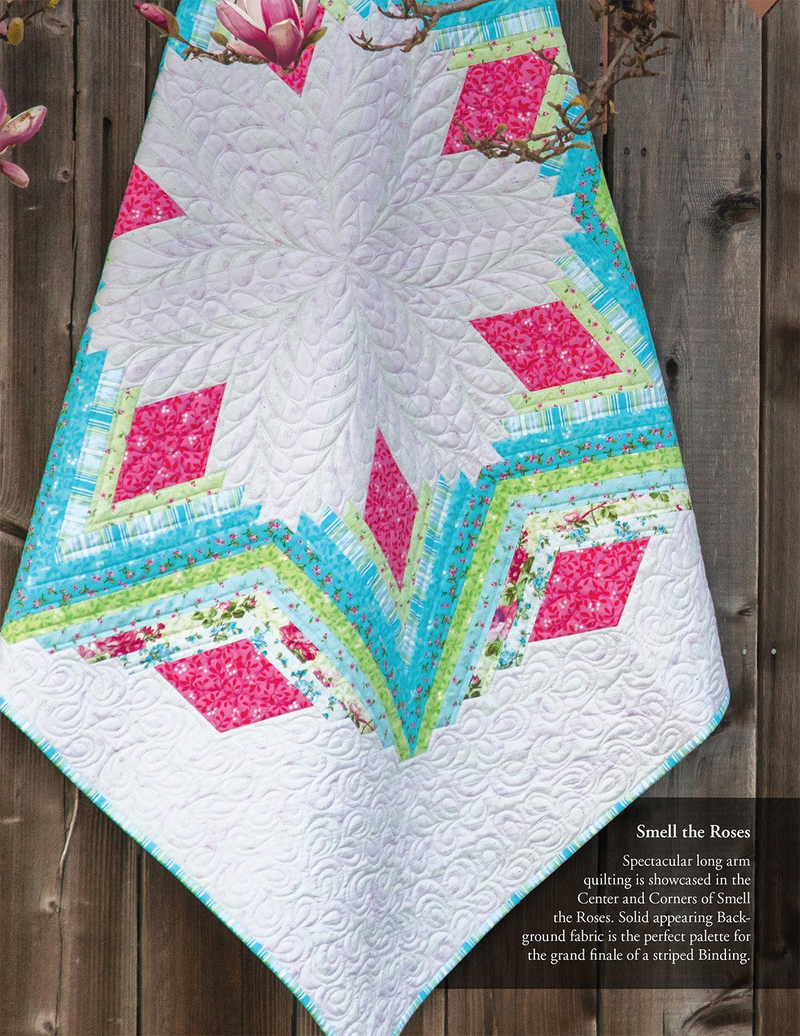 Diamond Log Cabin Quilts and Tree Skirt Pattern Book by Eleanor Burns for Quilt In A Day