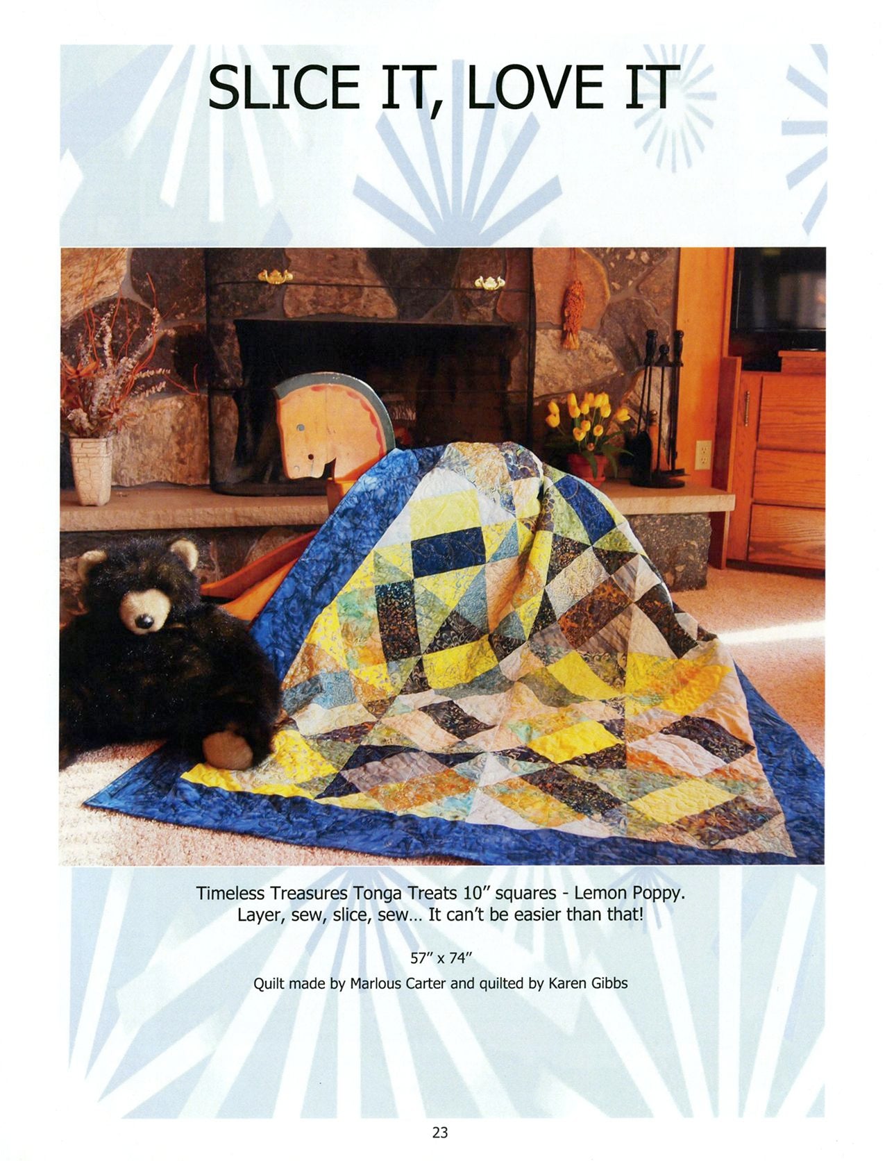 Director's Cut Quilt Pattern Book by Marlous Carter for Marlous Designs