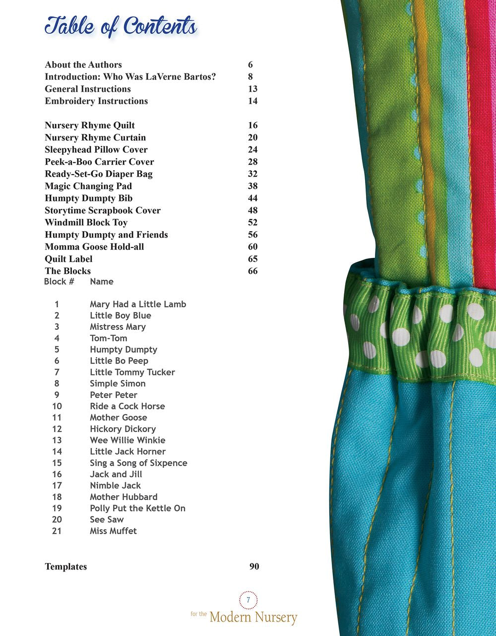 Stitches In Rhyme Quilt Pattern Book by Donna Di Natale for Kansas City Star Quilts