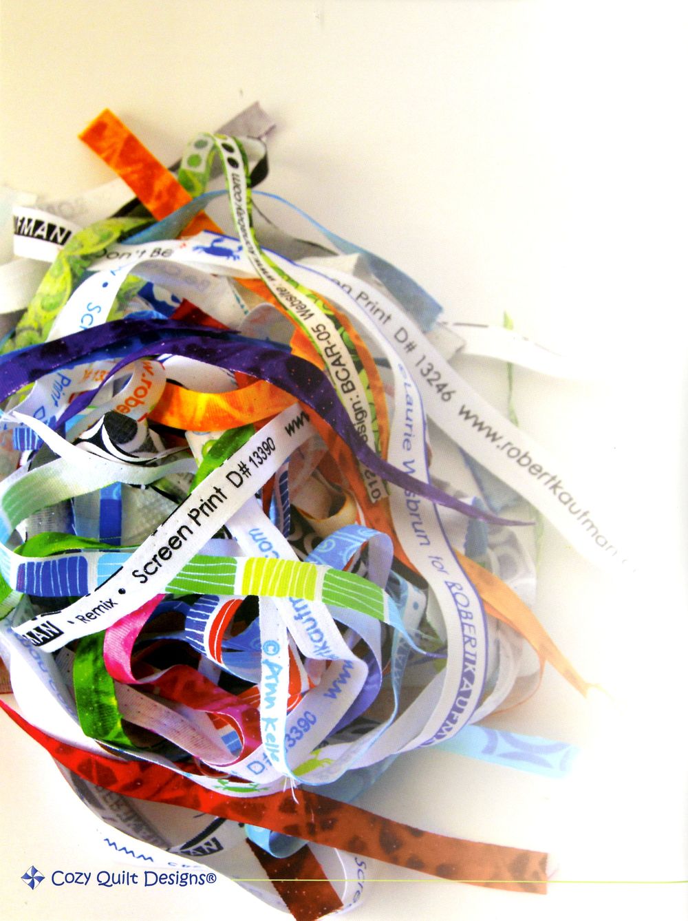 Save The Selvages Quilt Pattern Book by Sandy Thompson of Cozy Quilt Designs