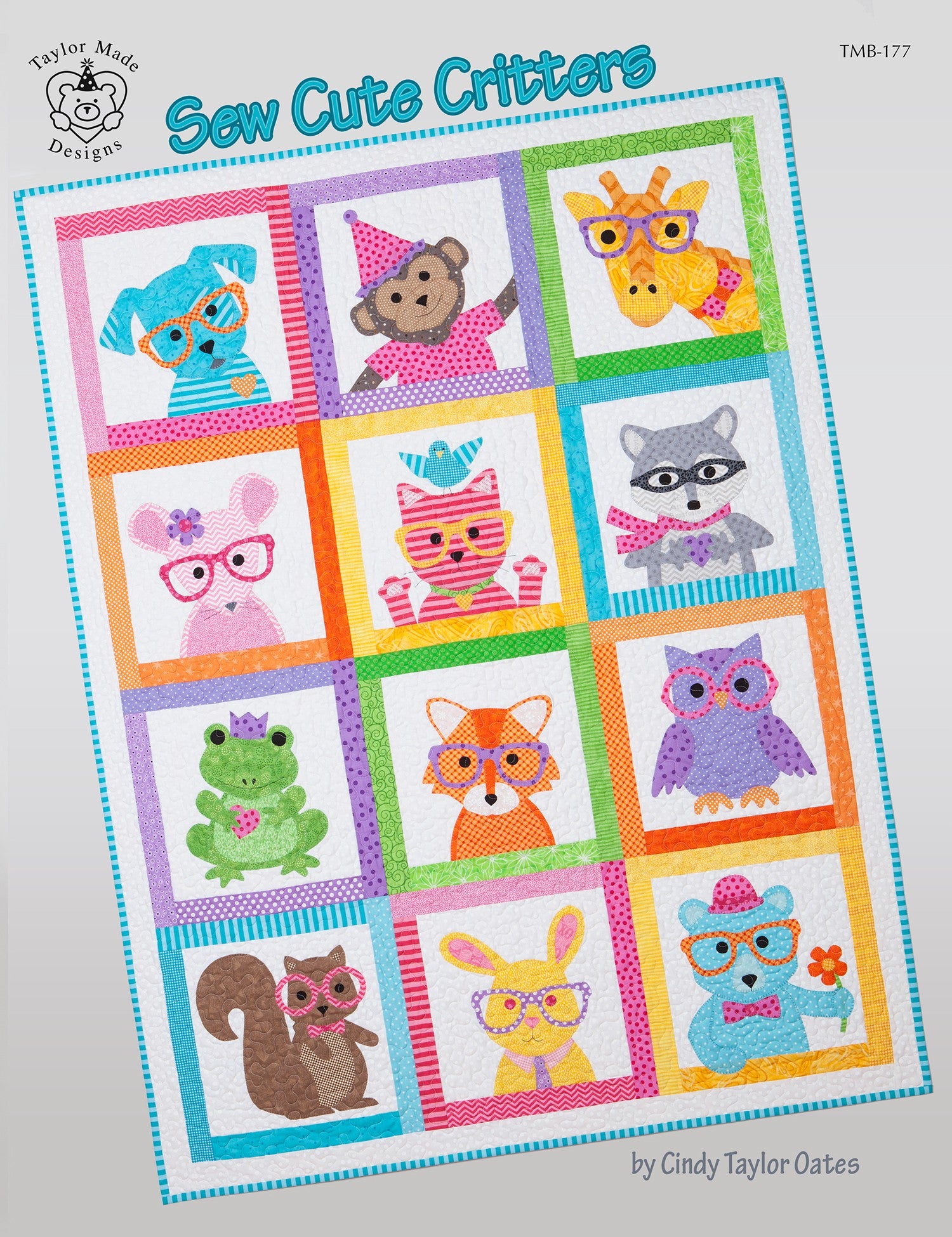 Sew Cute Critters Sewing Pattern Book by Cindy Taylor Oates of Taylor Made Designs