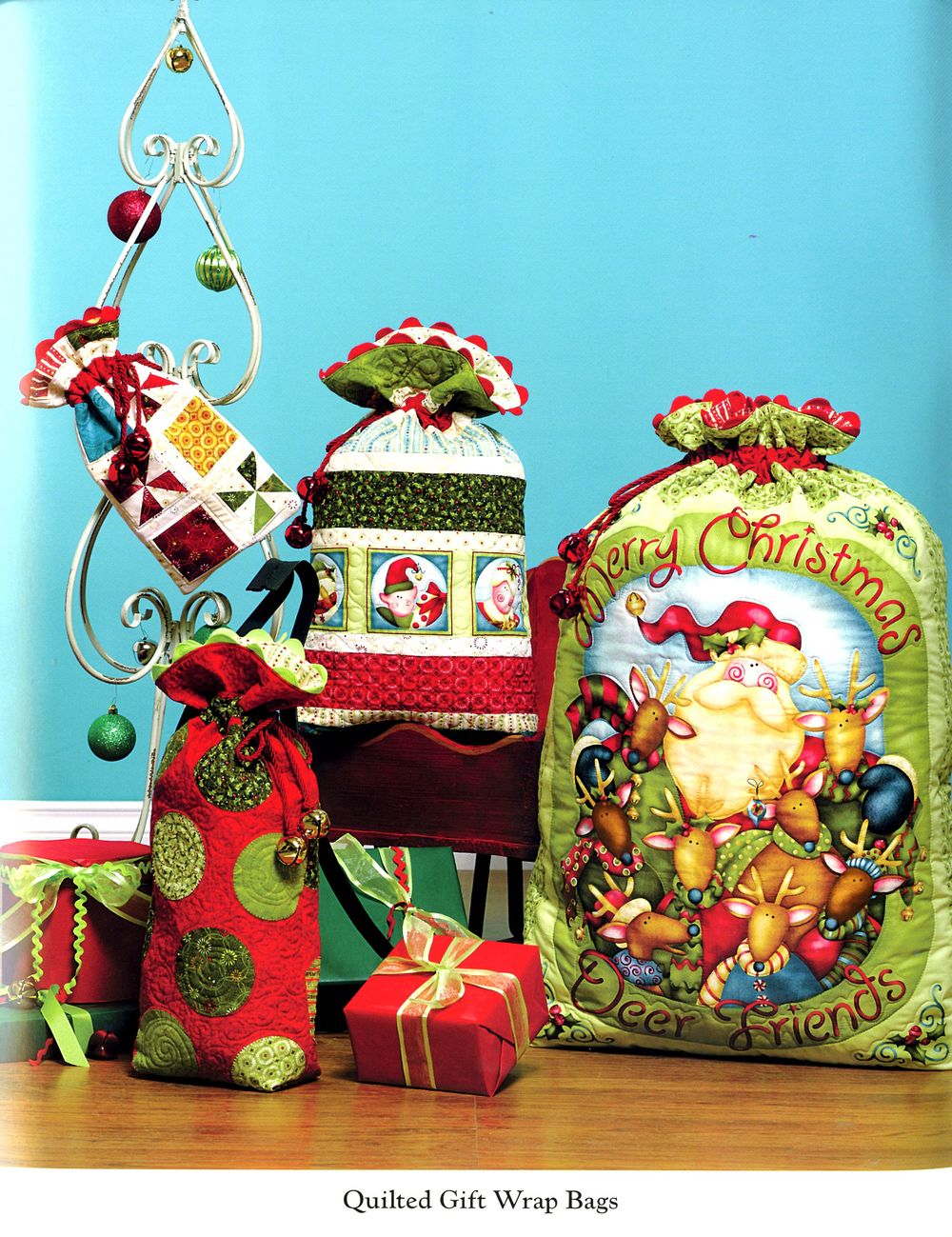 Jingle All The Way Quilt Pattern Book by Nancy Halvorsen of Art to Heart