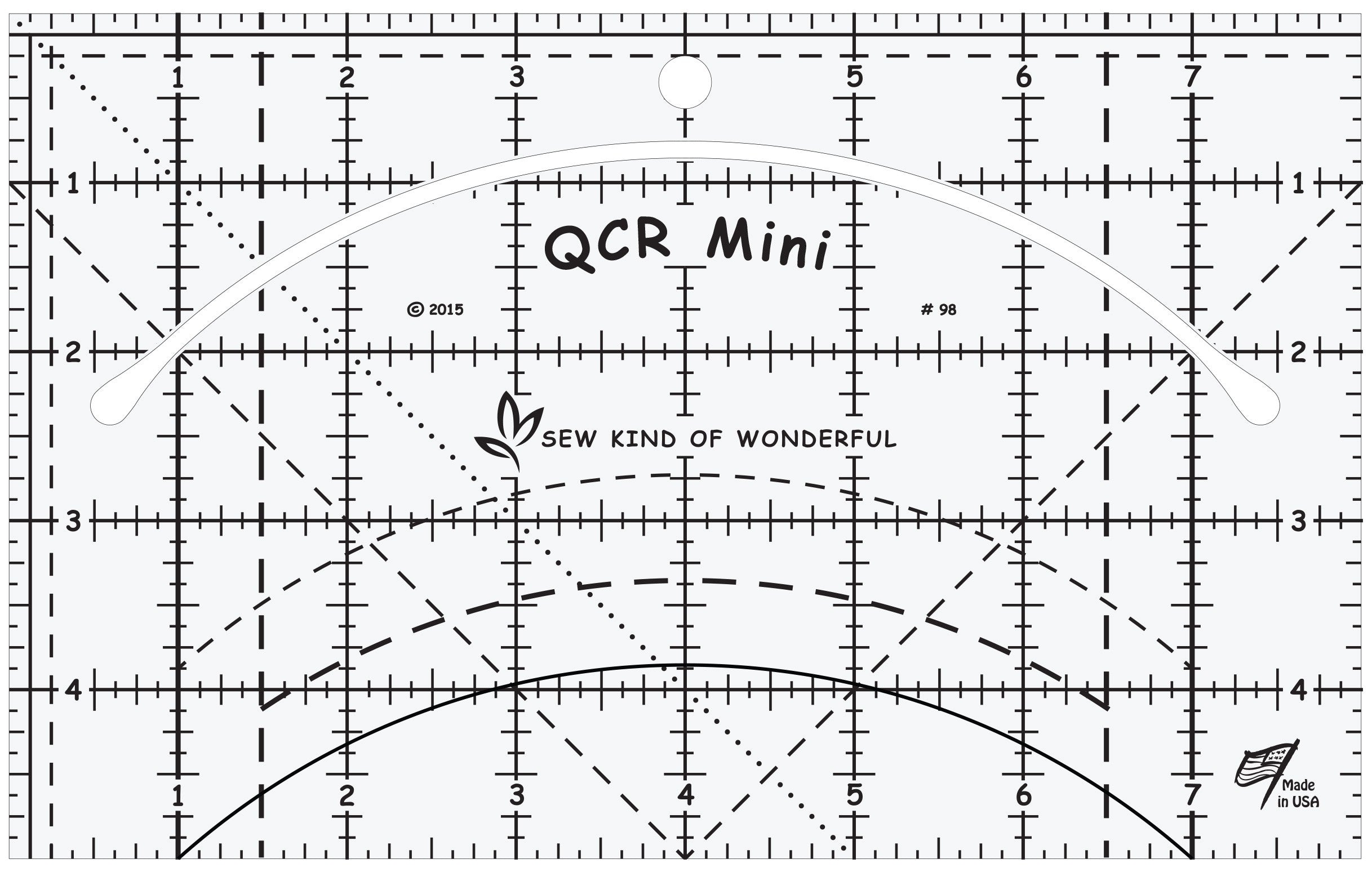 Quick Curve Mini Quilt Ruler by Jenny Pedigo for Sew Kind of Wonderful