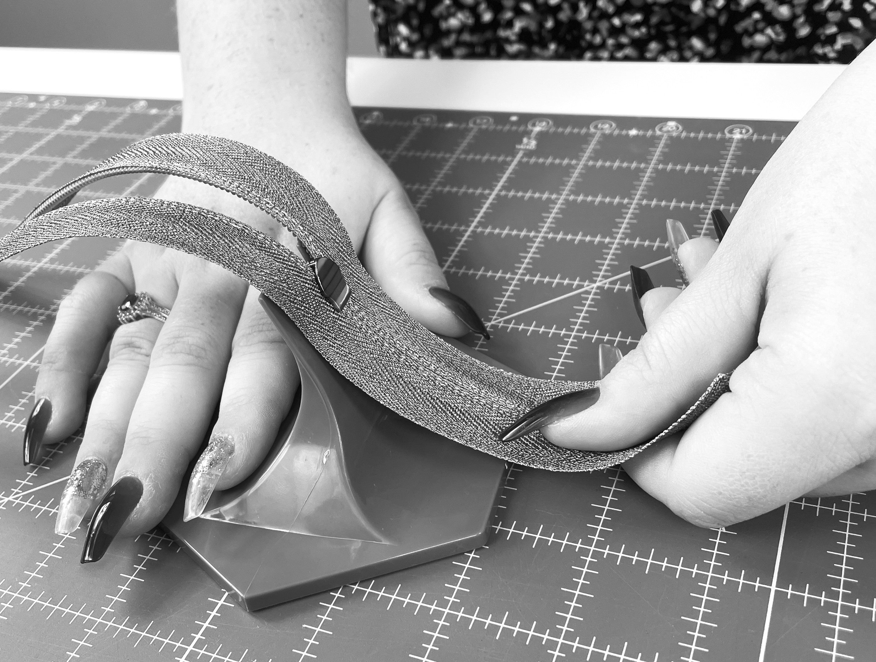 Zipper Jig Gypsy Purple from The Gypsy Quilter