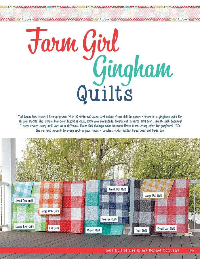 Farm Girl Vintage 2 Quilt Pattern Book by Lori Holt for It's Sew Emma