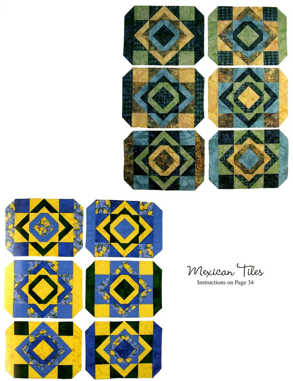 Six Halves Make A Whole Quilt Pattern Book by Susan Knapp of The Quilt Branch