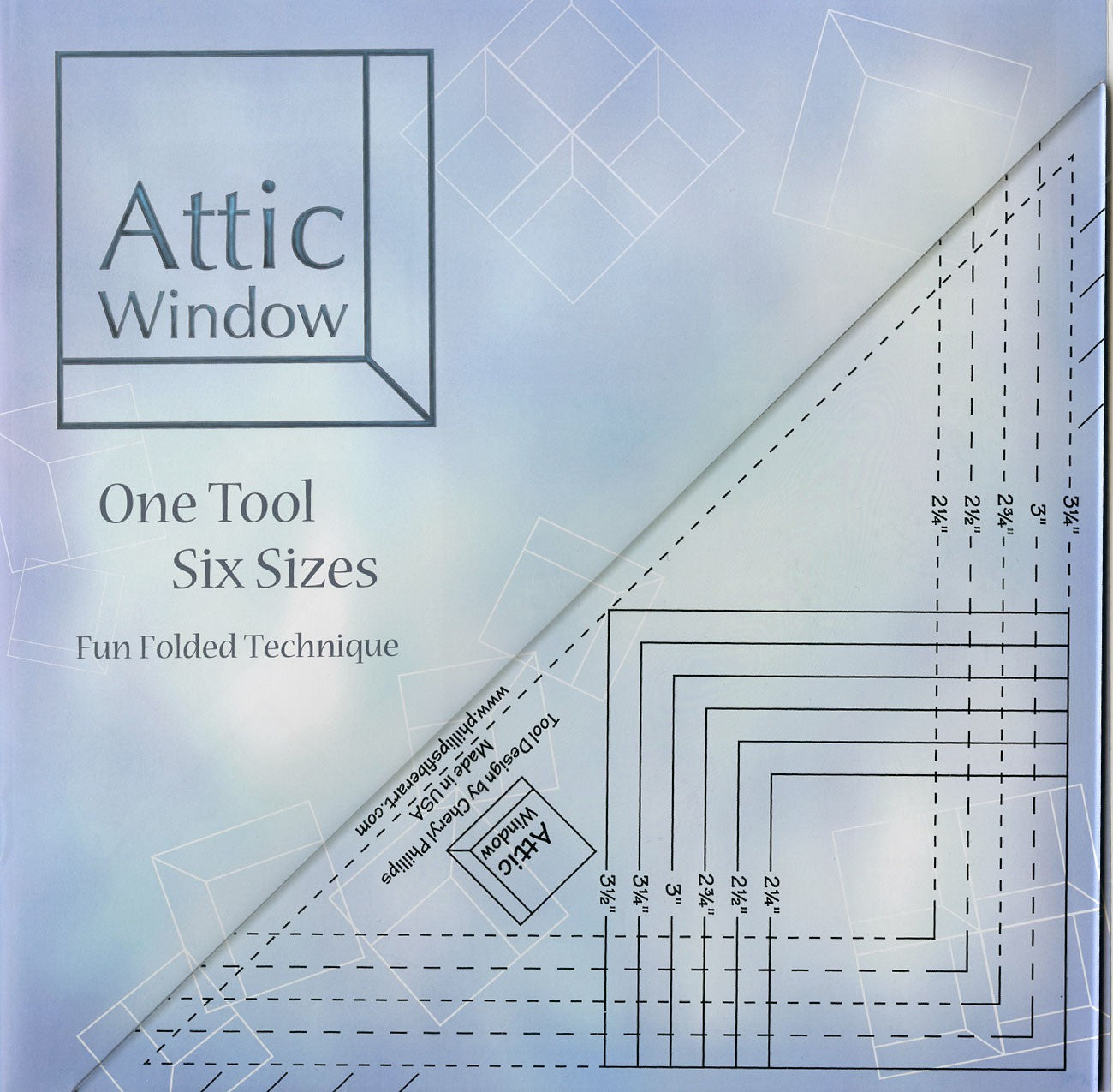 Attic Window Tool by Cheryl Phillips of Phillips Fiber Art