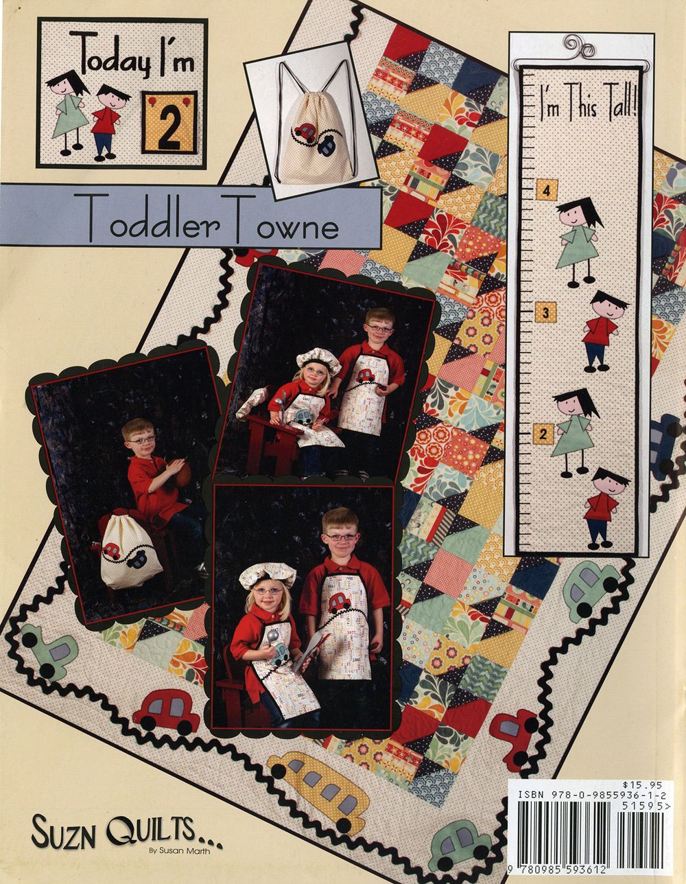 Toddler Towne Quilt Pattern Book by Susan Marth for Suzn Quilts