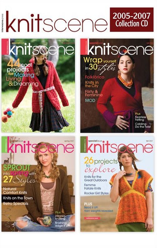Knitscene Magazine 2005-2007 Collection Issues Digitized on CD