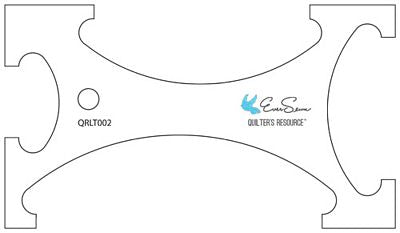 Reverse-A-Rule Curve 2 Longarm Quilt Ruler by Eversewn for Brewer Sewing