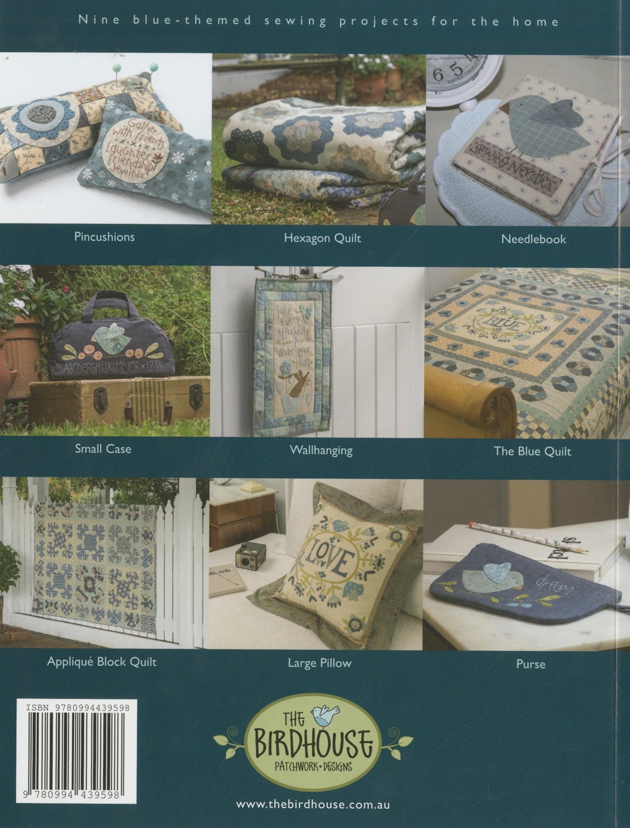 Make It Blue Quilt Pattern Book by Natalie Bird for The Birdhouse Patchwork Designs