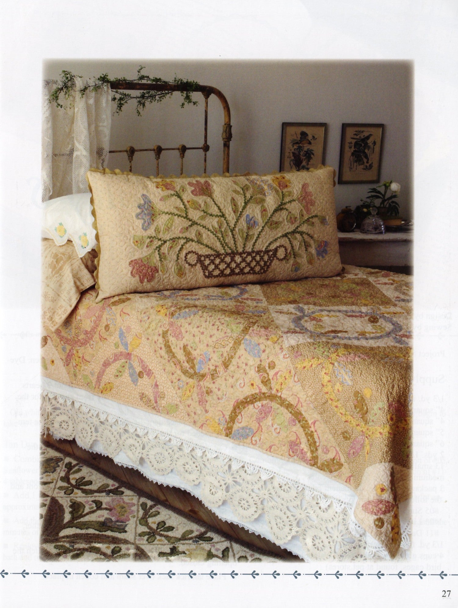 In Full Bloom Applique Quilt Pattern Book by Barb Adams and Alma Allen of Blackbird Designs