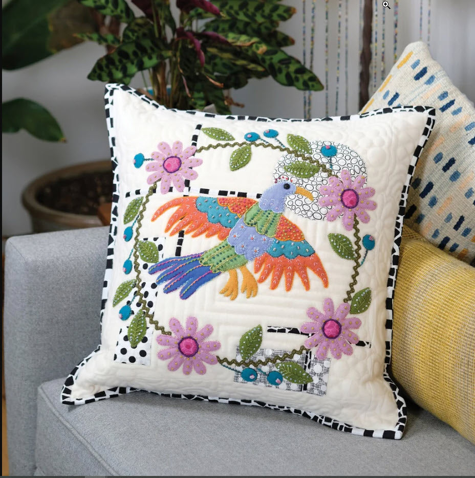 Of A Feather - Applique, Embroidery, and Quilt Pattern Book by Sue Spargo of Folk Art Quilts