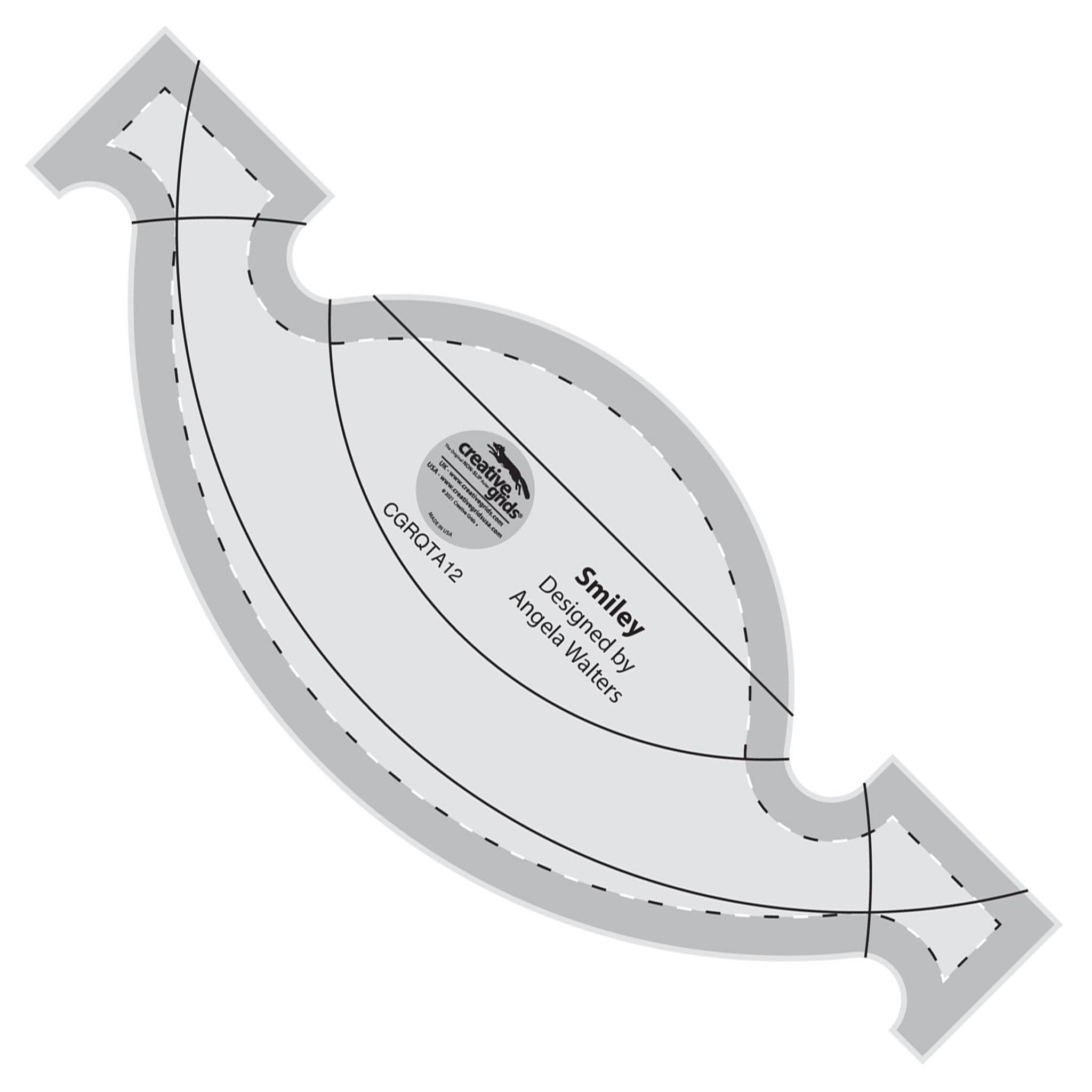 Creative Grids Machine Quilting Tool - SMILEY (CGRQTA12)