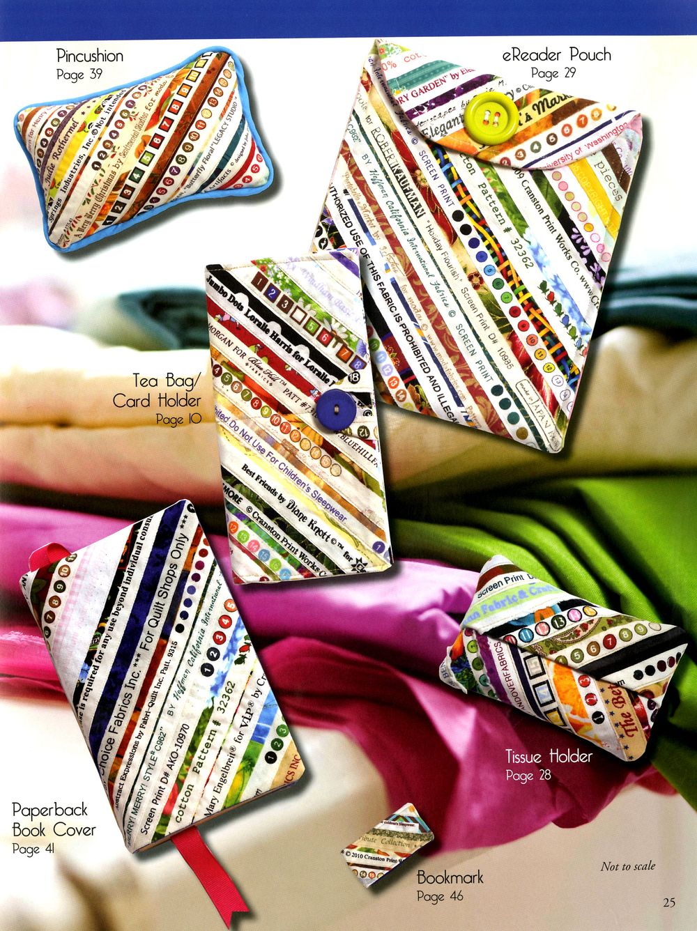 Save The Selvages Quilt Pattern Book by Sandy Thompson of Cozy Quilt Designs