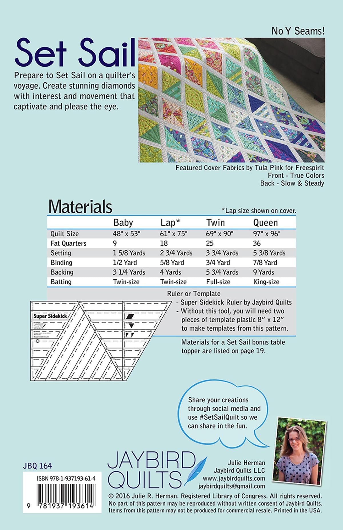 Set Sail Quilt Pattern by Julie Herman of Jaybird Quilts