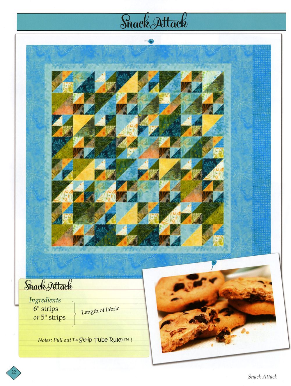 Sweet Tooth Quilt Pattern book by Daniela Stout of Cozy Quilt Designs