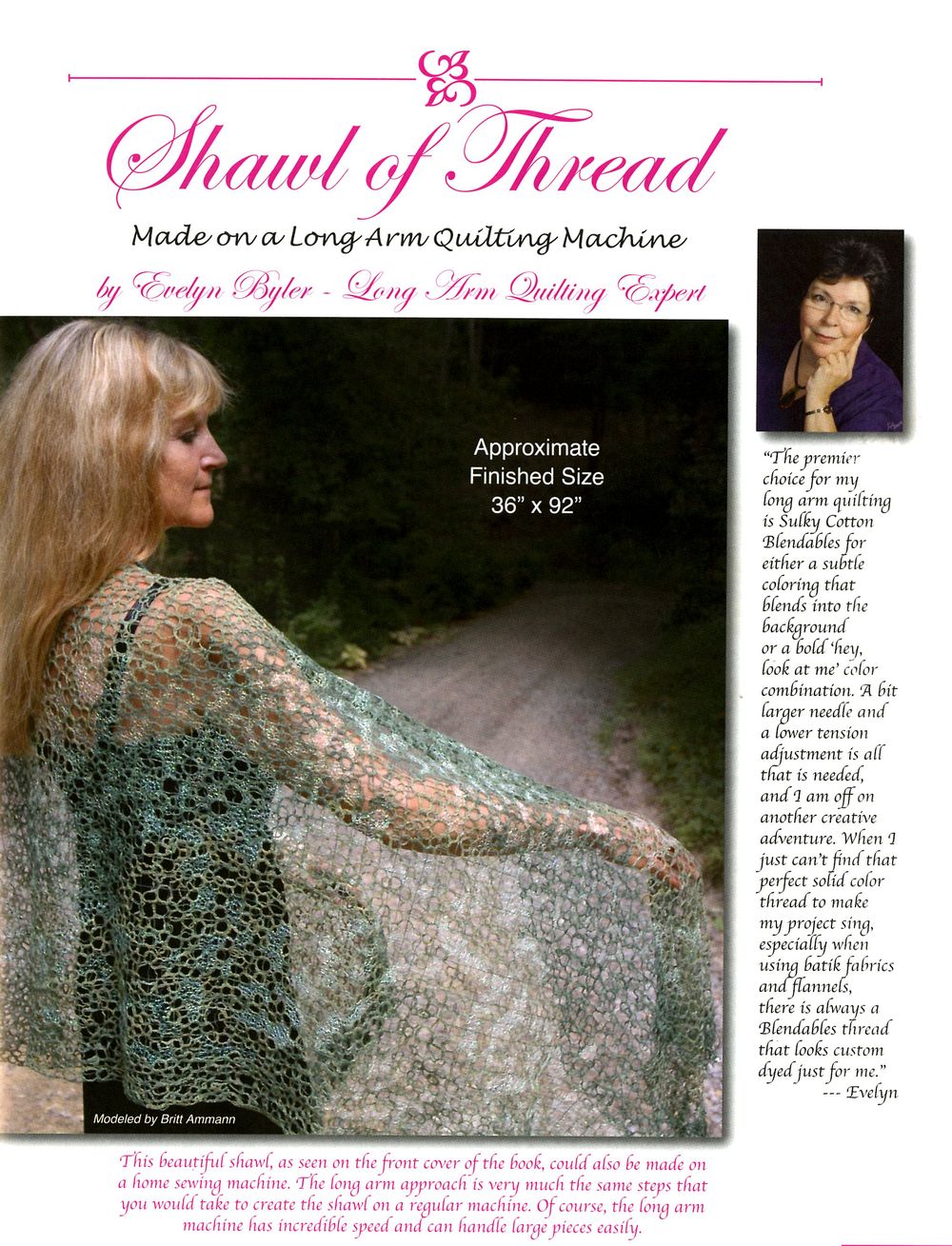 Fun With Sulky Blendables And Solid Cotton Threads Quilt Book by Joyce Drexler for Sulky of America