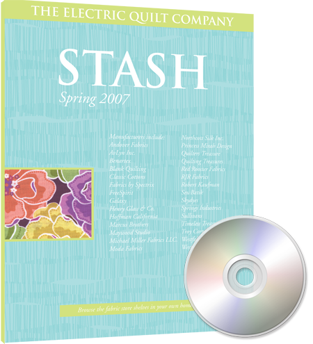 Stash Spring 2007 Fabrics on CD for Use with Electric Quilt Software by Electric Quilt Company