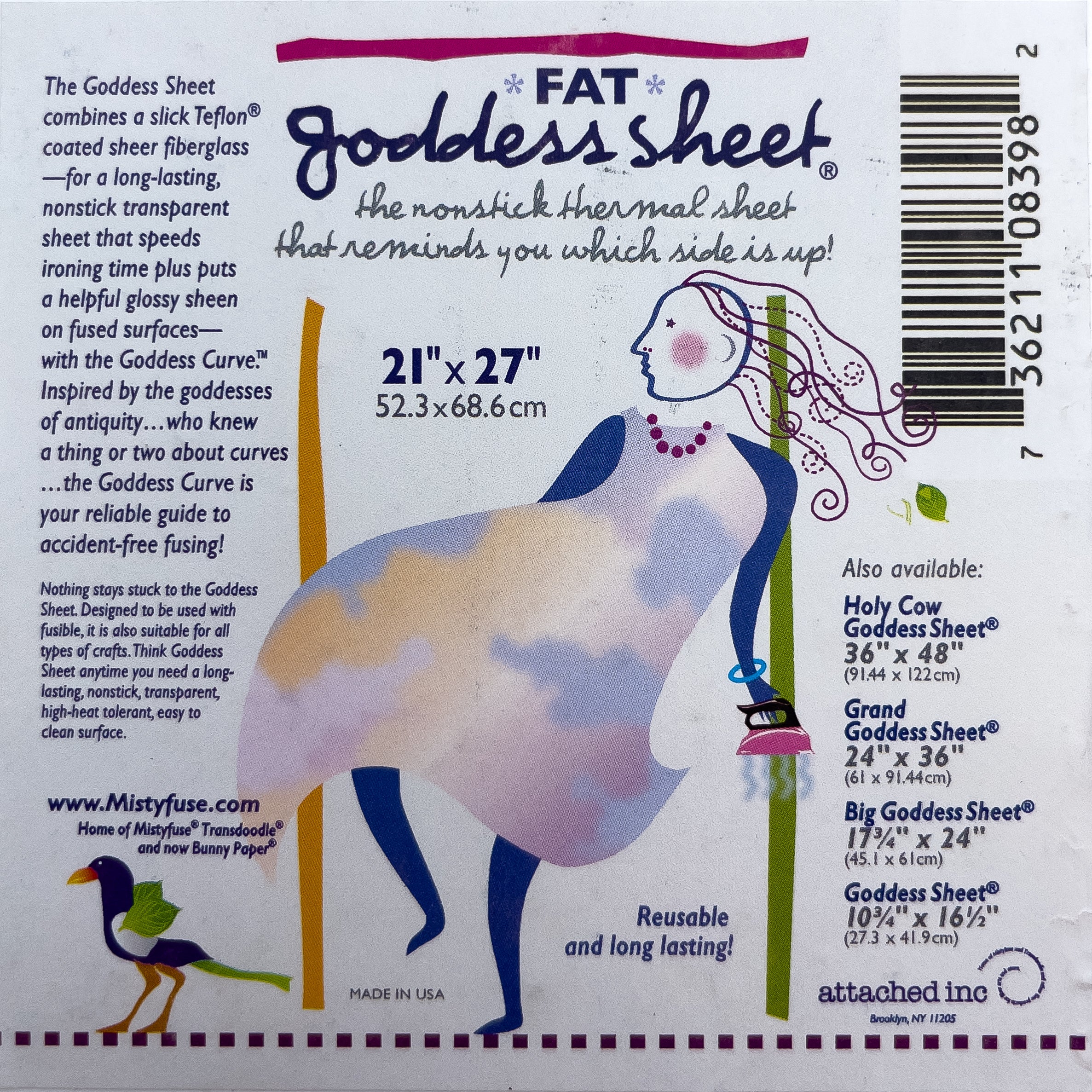 Fat Goddess Pressing Sheet 21 Inch x 27 Inch Roll, Translucent Teflon Coated Fiberglass