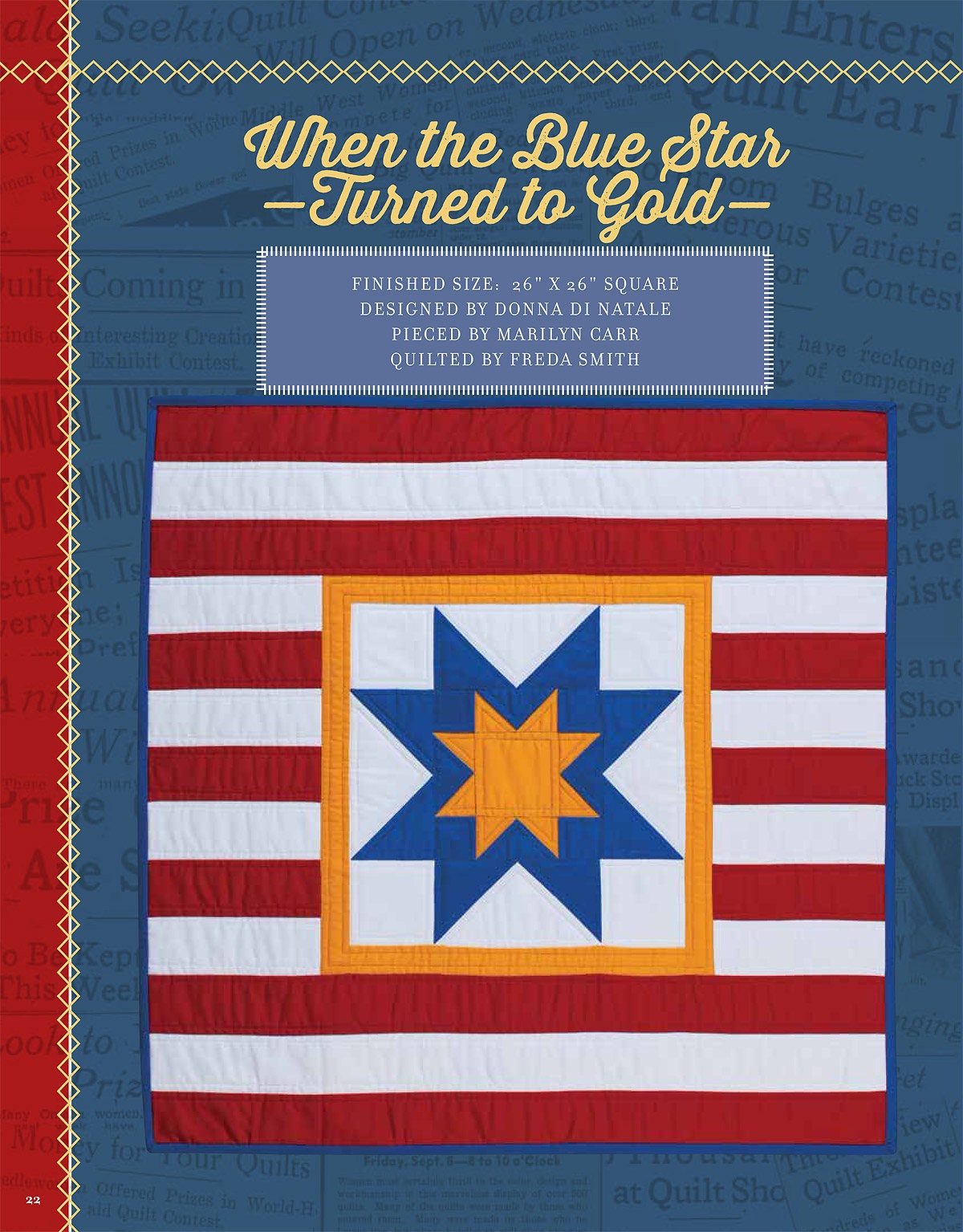 Prized Quilts Quilt Pattern Book by Donna Di Natale for Kansas City Star Quilts