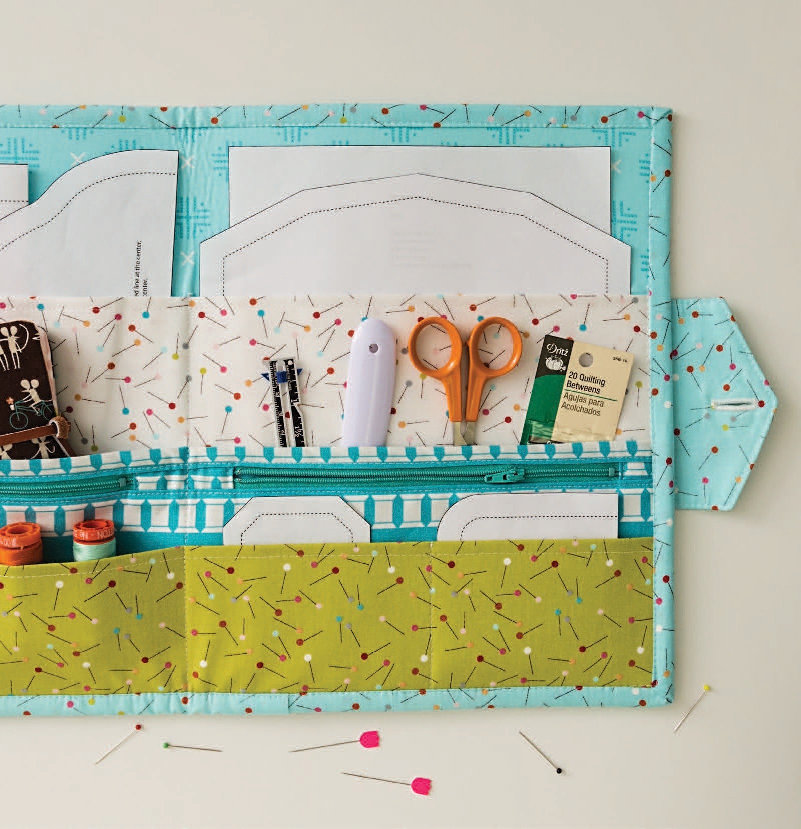 Stitched Sewing Organizers Sewing Pattern Book by Aneela Hoey for Stash Books