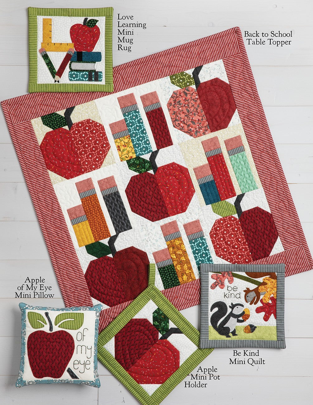 Schoolhouse Haven on Wander Lane Quilt Pattern (September - Block 9) by Nancy Halvorsen of Art to Heart