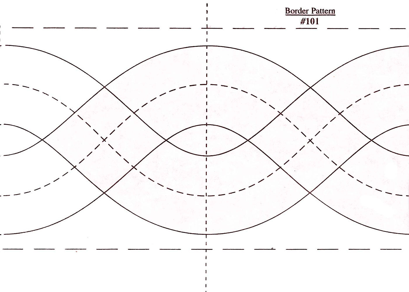 Quilt Pattern On A Roll Borders Made Easy Pattern 101 - 1.75 Inch And 3 Inch By 26 Feet