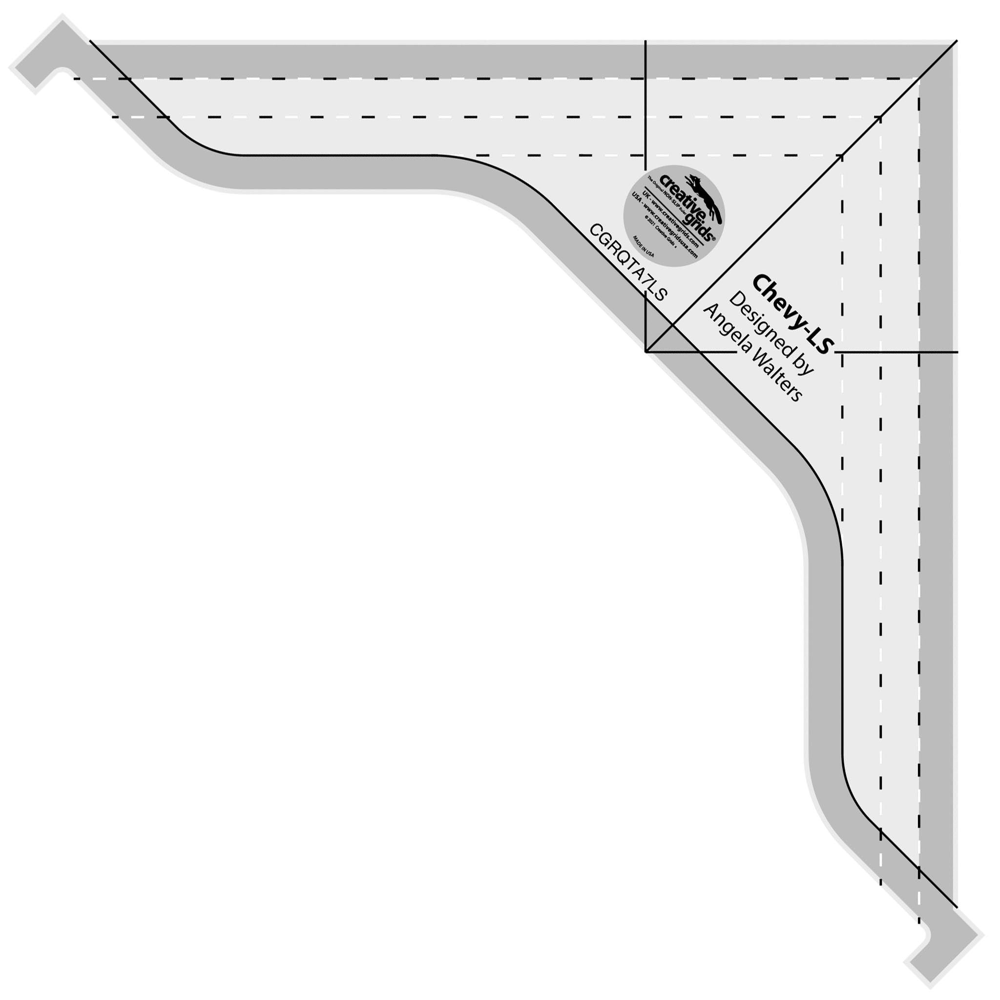 Creative Grids Low Shank Machine Quilting Tool - CHEVY (CGRQTA7LS)