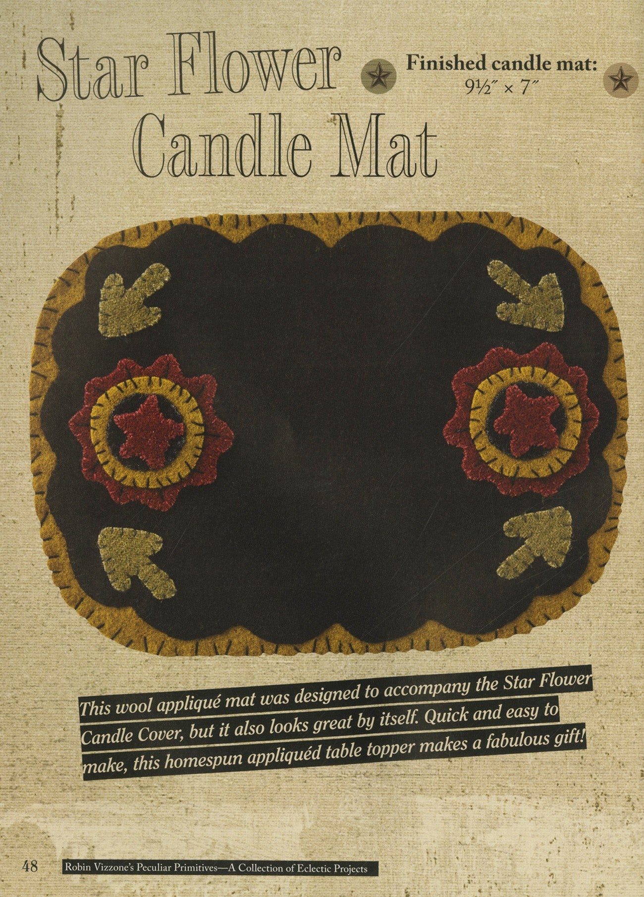 Robin Vizzone's Peculiar Primitives: A Collection of Eclectic Projects for Kansas City Star Quilts