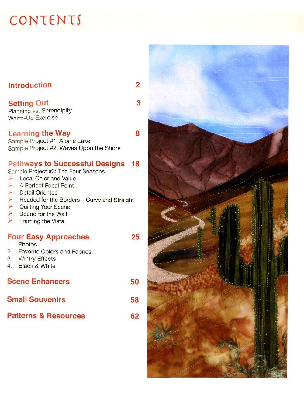 Accidental Landscapes Quilt Pattern Book by Karen Eckmeier of The Quilted Lizard