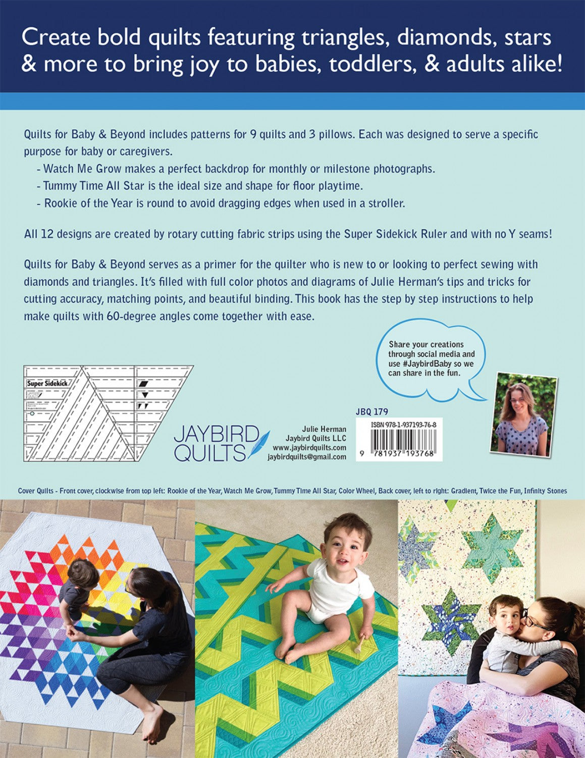 Quilts for Baby & Beyond Quilt Book by Julie Herman of Jaybird Quilts
