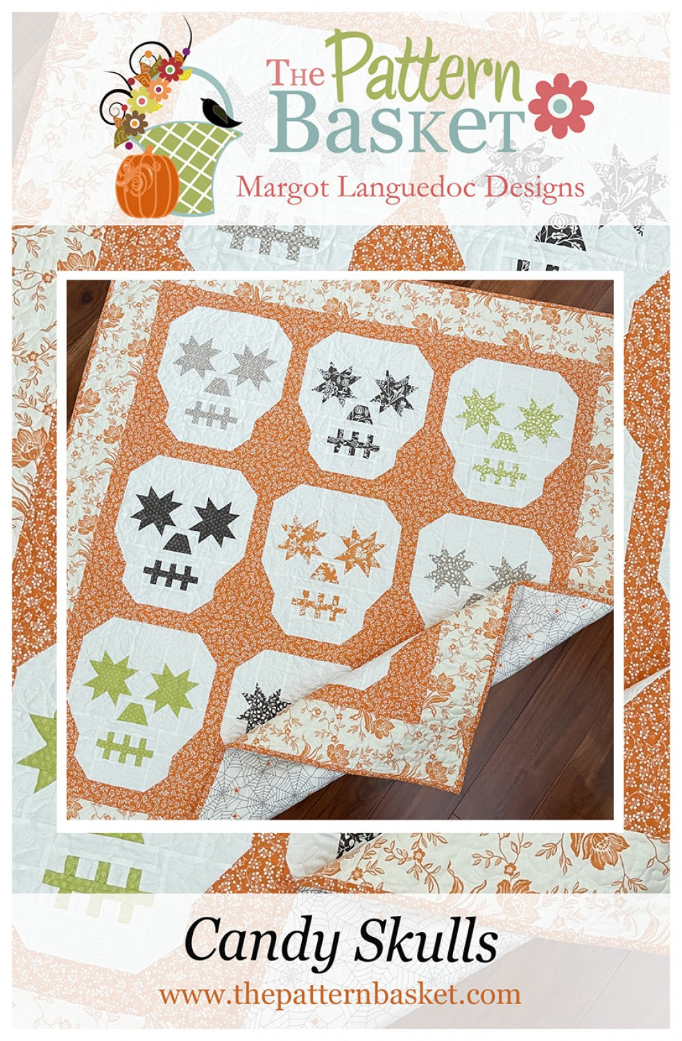 Candy Skulls Quilt Pattern by Margot Languedoc for The Pattern Basket