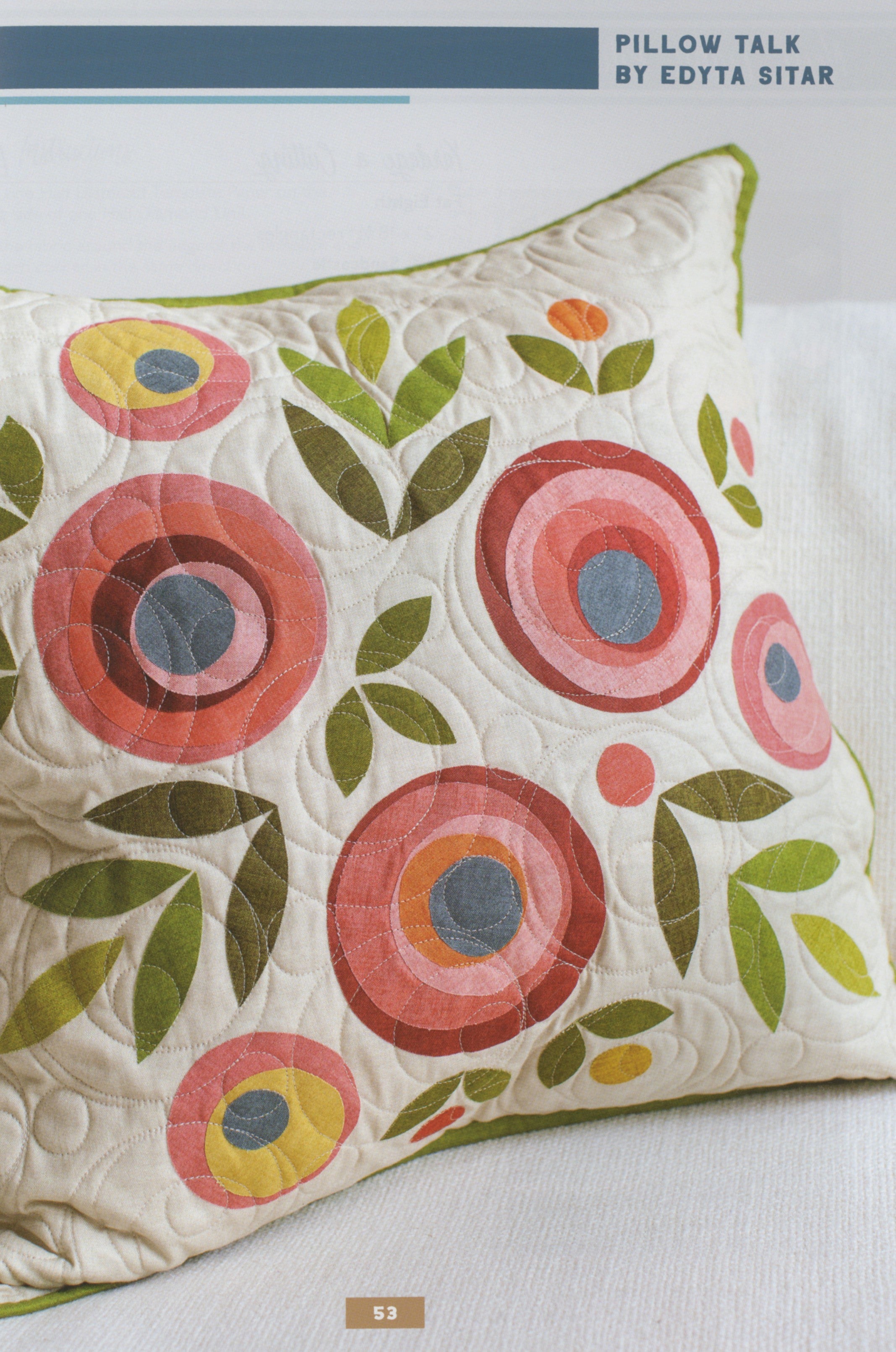 Pillow Talk Quilt Pattern Book by Edyta Sitar for It's Sew Emma