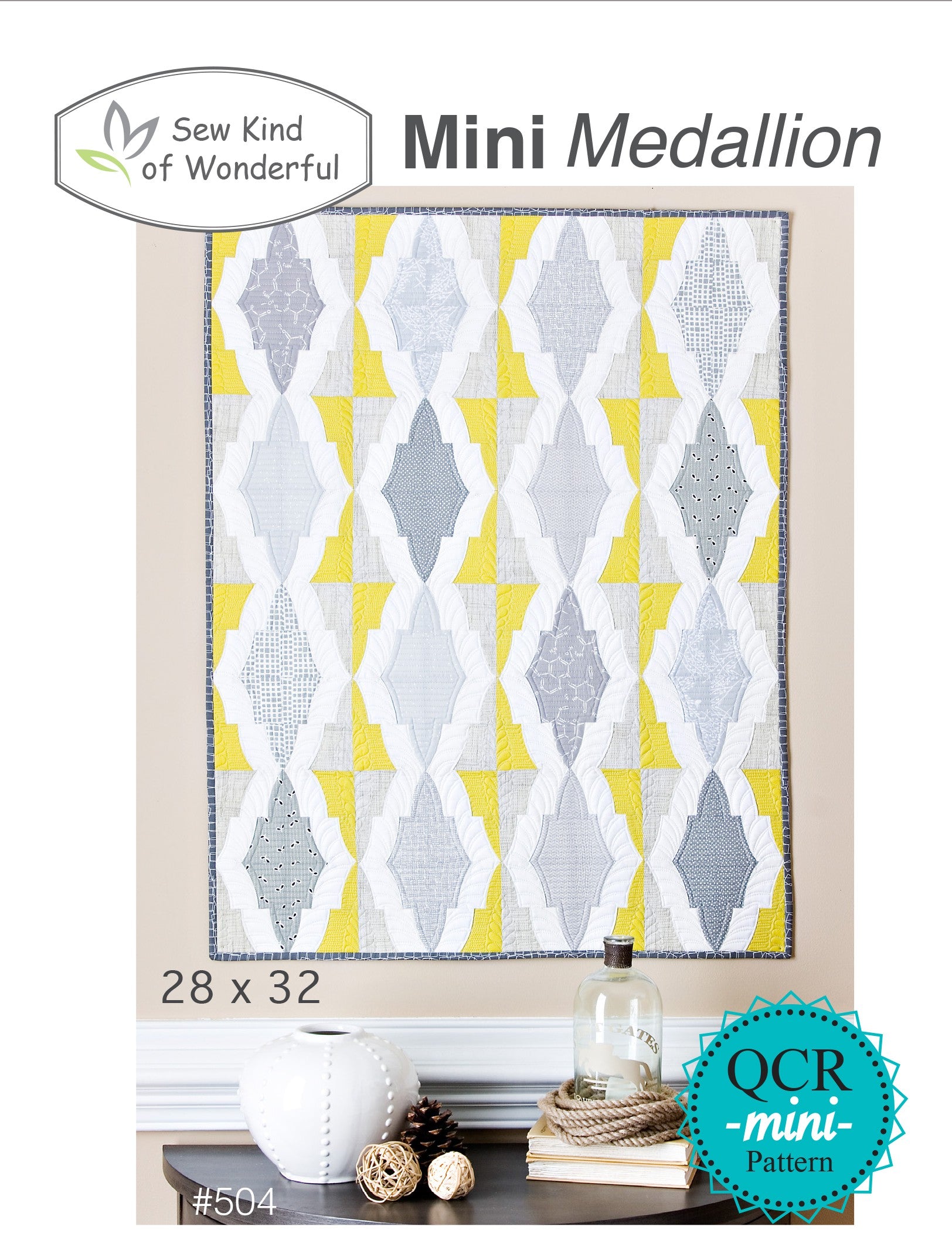 Mini Medallion Quilt Pattern by Jenny Pedigo of Sew Kind of Wonderful