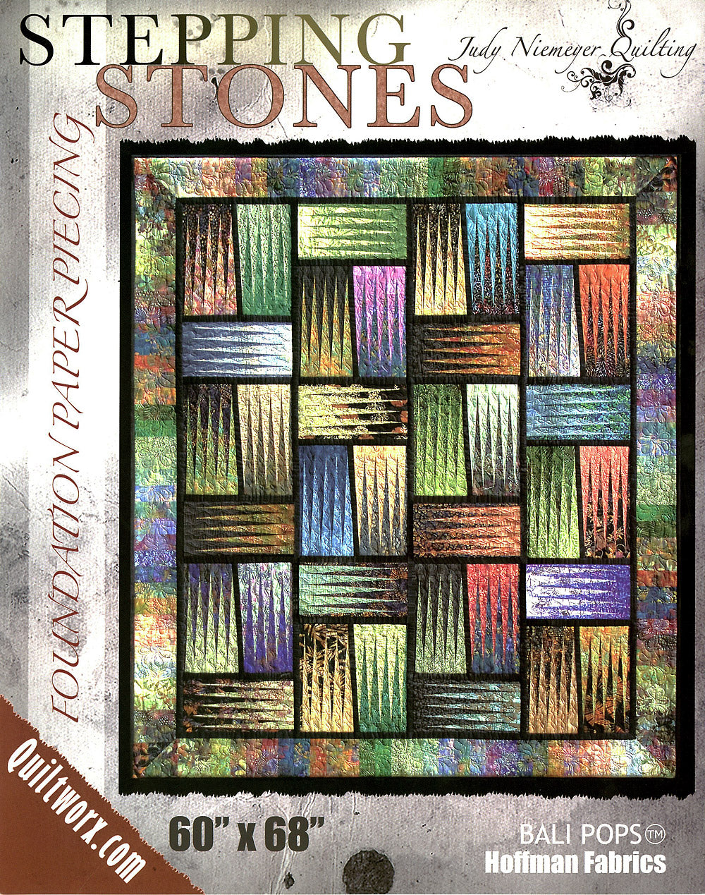 Stepping Stones Foundation Paper Pieced Quilt Pattern by Judy Niemeyer of Quiltworx