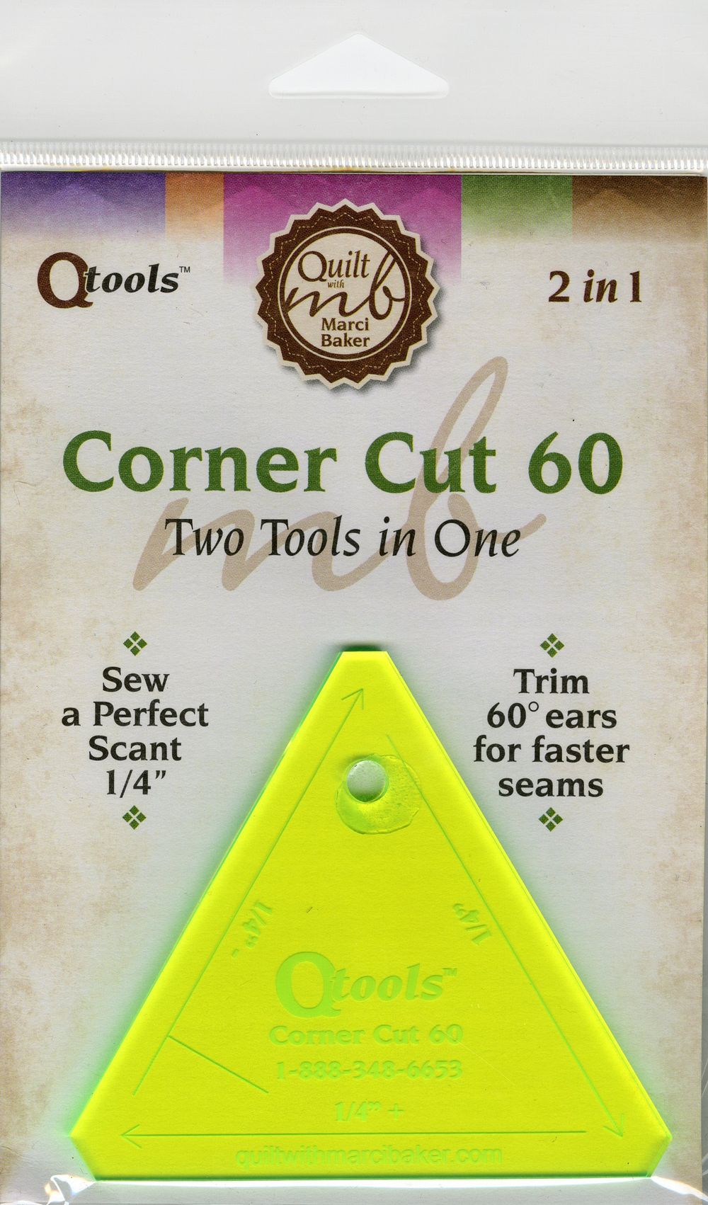 Corner Cut 60 2in1 Sewing Tool from Quilt with Marci Baker