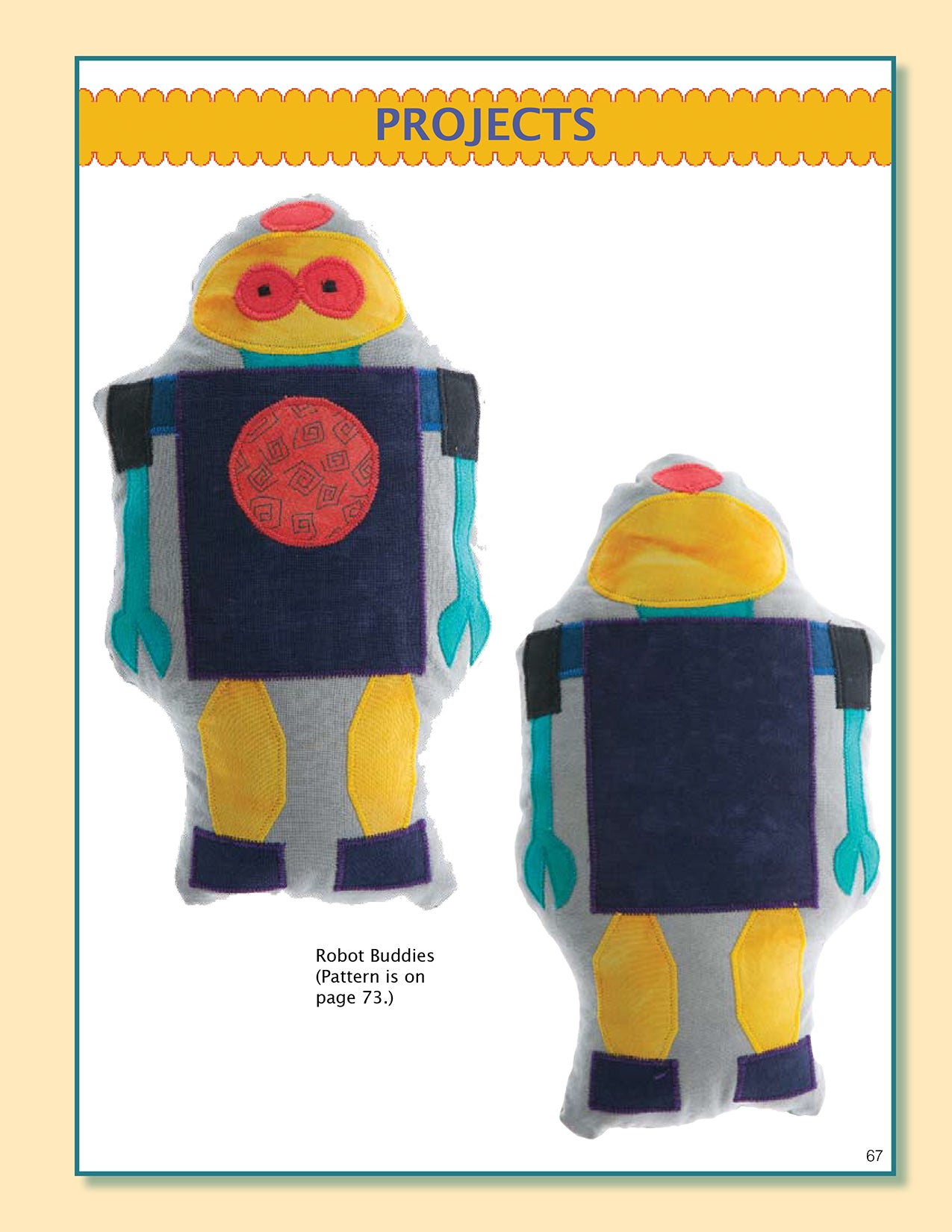 Robots In Space Quilt Pattern Book by Linda Frost for Kansas City Star Quilts