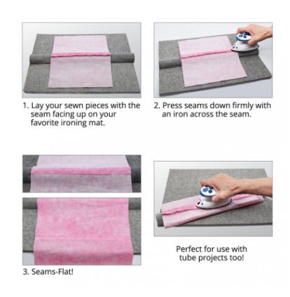 Seams-Flat Pressing Bar with Solid Wood Core by Maywood Studio