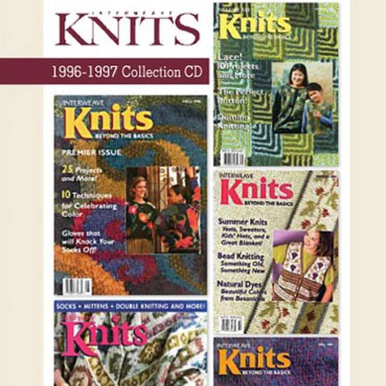 Interweave Knits Magazine 1996 - 1997 Collection Issues on CD
